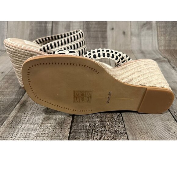 Dolce Vita Abigail Espadrille Wedge Sandals | Size 7 | NWOB | Black and Tan - Picture 8 of 15
